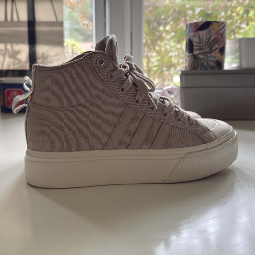 adidas Beige High-Top Sneakers - Picture 10 of 11
